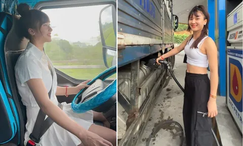 Clip: Hot girl lái xe tải 30 tấn, bốc gạch như tập gym tiết lộ 1 điều về mẹ khiến cộng đồng mạng dậy sóng