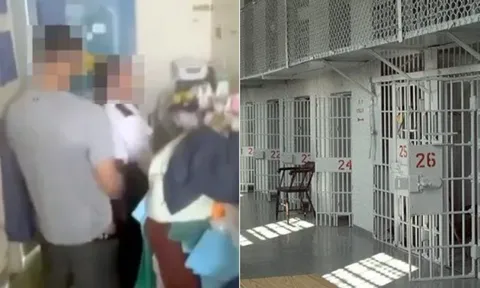 Camera quay lén ghi lại cảnh nữ quản giáo quan hệ bất chính với tù nhân tại phòng giam