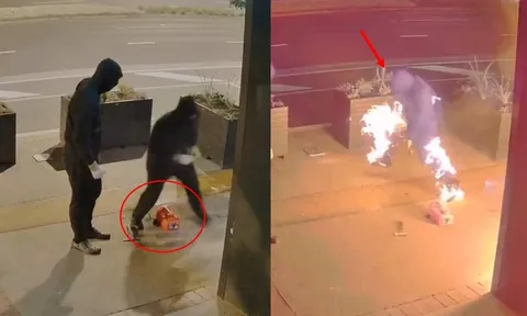 Clip: Hai tên cướp âm mưu đốt quán, không ngờ dính đòn "hồi mã thương của bà hỏa"