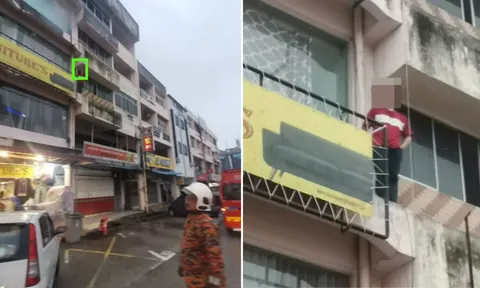 Giải cứu thanh niên có ý định nhảy lầu, giật mình khi biết người này là tội phạm truy nã