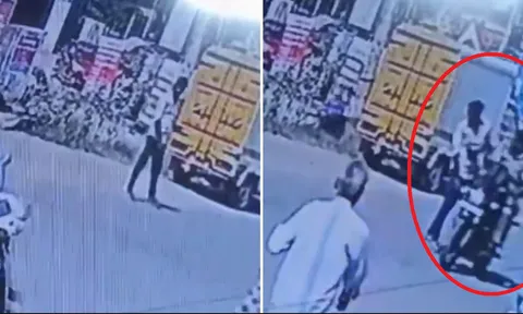 Clip: Cảnh sát Ấn Độ tát vào mặt thanh niên vì sử dụng điện thoại khi qua đường