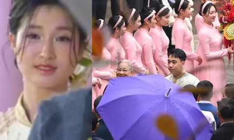 Hình ảnh Á hậu Phương Nhi và con trai tỷ phú Phạm Nhật Vượng xuất hiện rạng rỡ trong lễ ăn hỏi