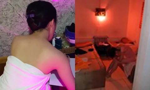 Bắt quả tang nữ nhân viên massage không mảnh vải che thân đang phục vụ khách
