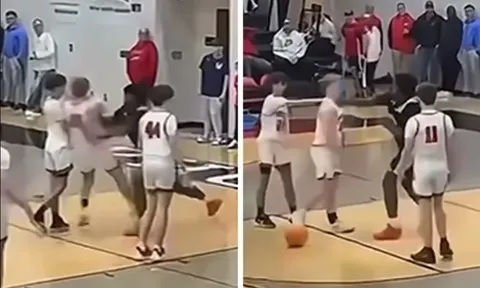 Clip: Học sinh 16 tuổi đấm knock-out 2 đối thủ trên sân bóng rổ, lý do vì 1 từ ngữ xúc phạm