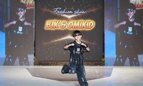 Rapper nhí Xệ Xệ làm vedette, khuấy động sàn diễn thời trang nhí