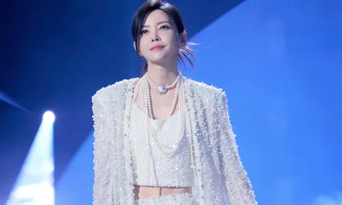 Khoảnh khắc nữ ca sĩ xinh đẹp bất ngờ ngã quỵ giữa concert, phải rời sân khấu bằng cáng cứu thương