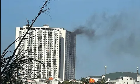 Cháy lớn ở chung cư Nam Nha Trang