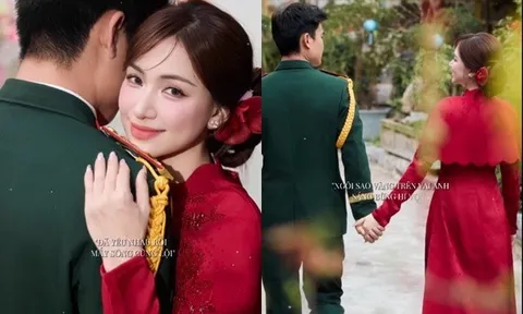 Hòa Minzy đăng ảnh bên "mỹ nam quân nhân", dân tình vội chúc phúc rồi ngã ngửa khi biết sự thật