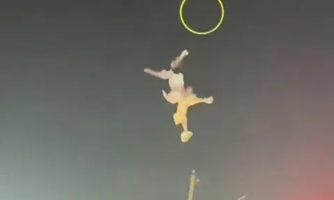 Nữ nghệ sĩ xiếc rơi từ độ cao nhiều mét xuống đất, khán giả hoảng loạn, hiện trường hỗn loạn trong đêm