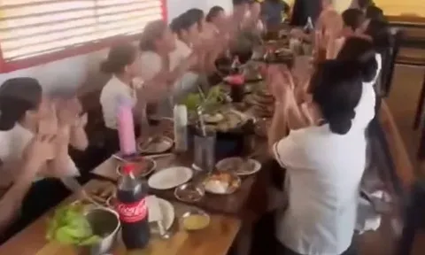 Bếp ga phát nổ ngay trên bàn tiệc, 11 học sinh thương vong: Hiện trường kinh hoàng