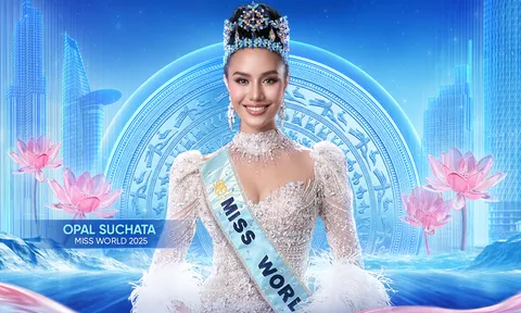 Đương kim Hoa hậu Thế giới Opal Suchata lần đầu đến Việt Nam, trực tiếp dự chung kết Miss World Vietnam