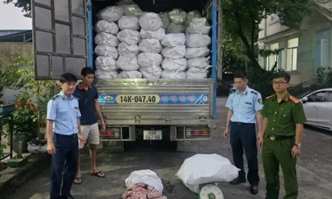 Kinh hoàng phát hiện hơn 12 tấn chân lợn đông lạnh bốc mùi hôi thối: Chủ kho hàng khai gì?