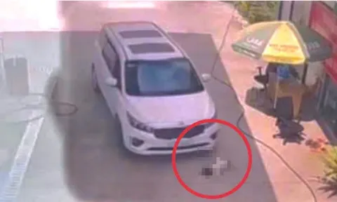 Vụ bé gái bị ô tô cán tử vong tại cây xăng: Camera ghi lại khoảnh khắc đau lòng