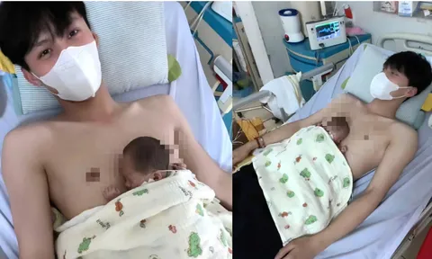 Nam sinh đẹp trai, học giỏi khiến mạng xã hội xúc động với hình ảnh "giữ hơi ấm sự sống” cho em bé 1,1kg mồ côi mẹ