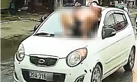 Vụ người đàn ông nằm trên capo ô tô ở Hà Nội: Mâu thuẫn bố vợ – con rể gây chú ý