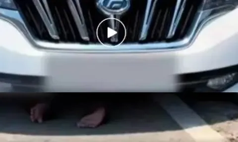 Định lái ô tô đi làm, người phụ nữ chết lặng khi thấy đôi chân dưới gầm xe