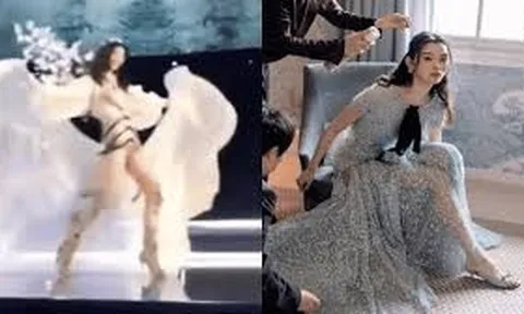 Từng ngã giữa show diễn gây chấn động thế giới, siêu mẫu Hề Mộng Dao giờ làm cô dâu trong đám cưới cổ tích với thiếu gia hào môn