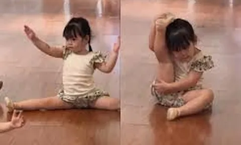 Con gái Đỗ Mỹ Linh gây chú ý trong lớp học múa, bộc lộ tố chất nghệ thuật từ nhỏ