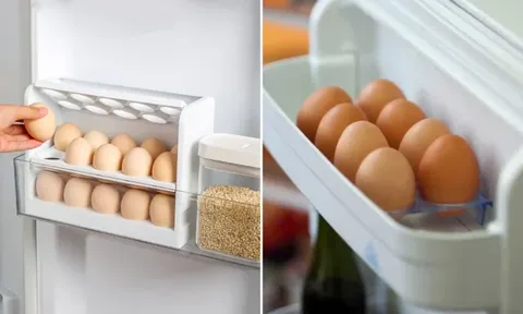 Để trứng ở cánh cửa tủ lạnh tưởng tiện nhưng lại là sai lầm nhiều người mắc phải