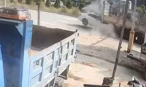 Ô tô lao vào gầm xe tải đang đỗ, 7 người thiệt mạng: Clip hiện trường, hé lộ danh tính tài xế