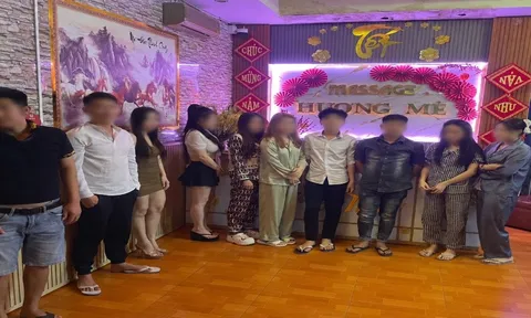 Triệt phá 2 "động" mại dâm trá hình dịch vụ massage, giá 1,5 triệu đồng/lượt