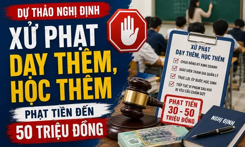 Ép học sinh học thêm trái quy định: Đề xuất phạt tới 50 triệu đồng, đình chỉ đến 12 tháng