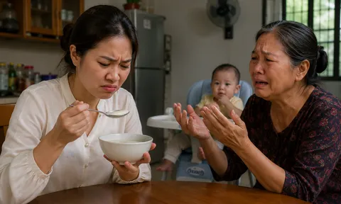 Nếm thử bát cháo mẹ chồng nấu cho con trai 7 tháng tuổi, tôi lập tức thu dọn đồ ra ở riêng