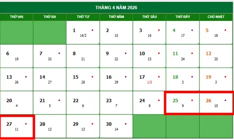 Bộ Nội vụ chính thức thông tin về hoán đổi để nghỉ 9 ngày liên tiếp dịp Giỗ Tổ Hùng Vương, 30/4 và 1/5