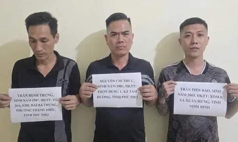 Bắt tạm giam Nguyễn Chí Thức, Trần Tiến Bảo và Trần Đình Trung