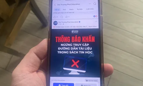 Thông tin sốc vụ sách tin học lớp 3 có link dẫn đến web "đen"
