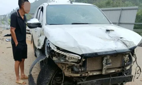 Thương tâm: Thiếu tá công an ở Lào Cai tử vong trong ô tô trên cao tốc Nội Bài - Lào Cai