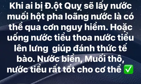 Dùng nước tiểu thanh lọc cơ thể, làm đẹp da, giảm đau nhức: Bác sĩ cảnh báo nguy cơ kích ứng và nhiễm trùng