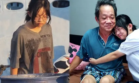 Tan học là đi nhặt ve chai, cô bé 15 tuổi vẫn lặng lẽ chăm cha liệt giường từng ngày khiến ai cũng nghẹn lòng