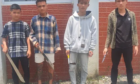 Công an kịp thời ngăn chặn nhóm thanh thiếu niên tụ tập, la hét, chửi bới, mang theo hung khí chuẩn bị đánh nhau