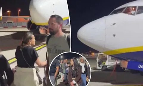 Chuyến bay cất cánh giữa tranh cãi, đám đông hành khách lao ra đường băng để chặn máy bay trong bức xúc