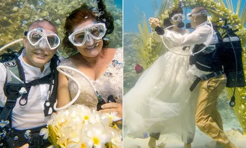 Sau 12 năm bên nhau, cặp đôi chọn cách làm đám cưới đặc biệt mà không phải ai cũng dám thử