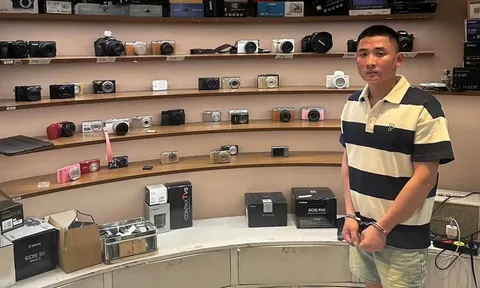 Bắt giữ Mai Văn Lợi, đối tượng "cuỗm" 10 chiếc máy ảnh trị giá cả trăm triệu đồng ở Hà Nội