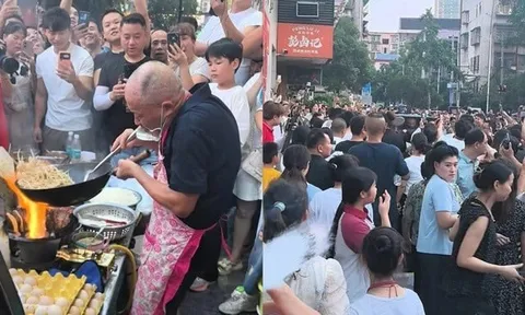 Hàng trăm người kéo đến chỉ để xem ông cụ vừa xào hủ tiếu vừa "nhảy", câu chuyện phía sau mới khiến ai cũng bất ngờ
