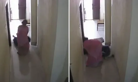 Camera ghi lại cảnh con dâu liên tục tấn công mẹ chồng: Hàng xóm chạy tới và chứng kiến cảnh tượng kinh hoàng ở Ấn Độ