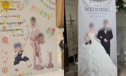 Chú rể vừa tiếp khách cưới, vừa dự tiệc mừng con 100 ngày với bạn gái cũ cùng lúc tại 1 nhà hàng khiến 2 gia đình tranh cãi dữ dội