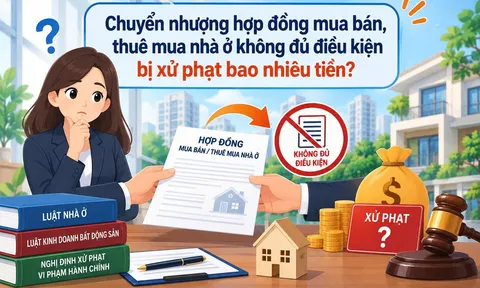 Chuyển nhượng hợp đồng mua bán, thuê mua nhà ở không đủ điều kiện bị xử phạt bao nhiêu tiền?