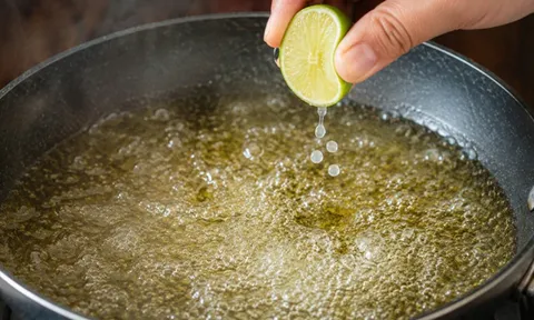 Vì sao nhiều người nhỏ vài giọt chanh vào dầu trước khi chiên? Hóa ra không phải để tạo vị chua