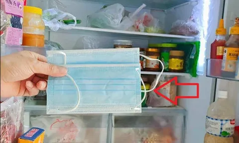 Đặt một chiếc khẩu trang vào tủ lạnh, nhiều người bất ngờ khi biết công dụng thực sự