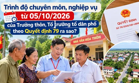 Trình độ chuyên môn, nghiệp vụ từ 05/10/2026 của Trưởng thôn, Tổ trưởng tổ dân phố theo Quyết định 79 ra sao?