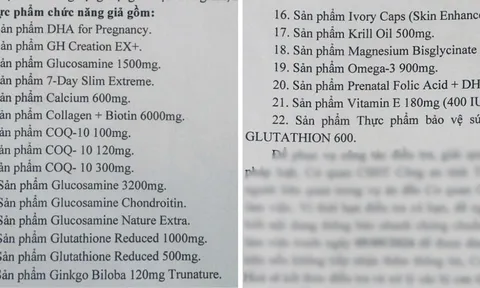Cảnh báo danh sách 22 thực phẩm chức năng giả bán trên sàn thương mại điện tử, chợ thuốc