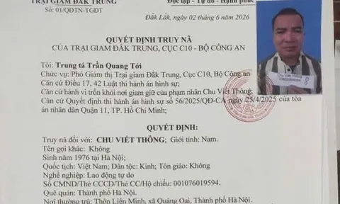 Chu Viết Thông bị truy nã, đối tượng có những đặc điểm nhận dạng thế nào?