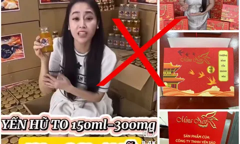 Vũ Thùy Trang sản xuất, buôn bán yến giả, thu giữ hơn 70.000 hũ: Hình ảnh sản phẩm