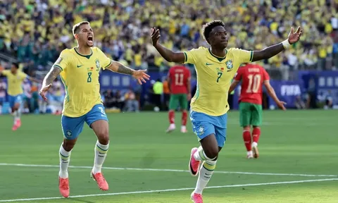 Ông lớn Brazil ra quân thất vọng World Cup 2026: Bị Morocco xuyên phá, Vinicius giải cứu ấn tượng