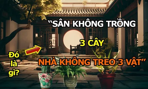 Người xưa dặn: "Trước sân không trồng 3 cây, trong nhà không treo 3 vật", chớ có làm sai