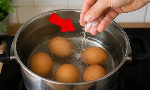 Vì sao bạn nên thả một chút muối vào nồi luộc trứng?